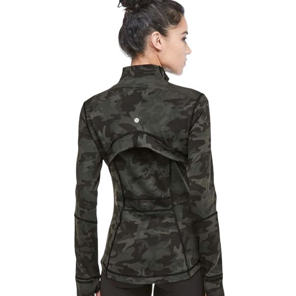LULULEMON Women's Define Jacket Incognito Camo Multi Gator Green Sz 8 - Picture 2 of 9